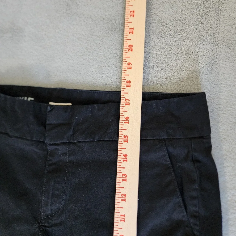 J Crew Women's‎ Shorts Black Frankie Stretch Size 6 Chino